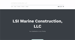 Desktop Screenshot of lsimarineconstruction.com